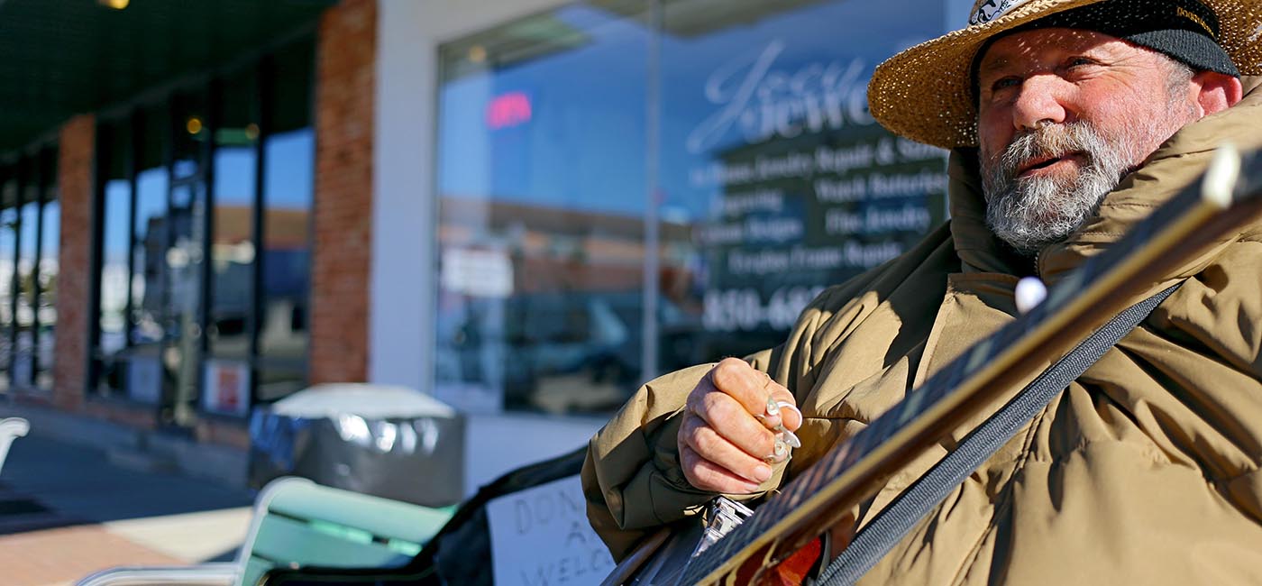 As Crestview turns 100, ‘Banjo Bear’ keeps music alive on Main Street