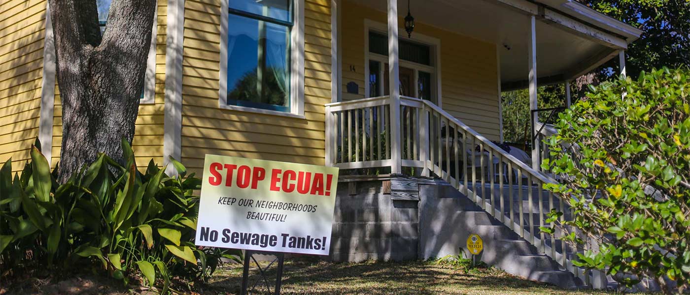 North Hill residents sue ECUA over planned tanks