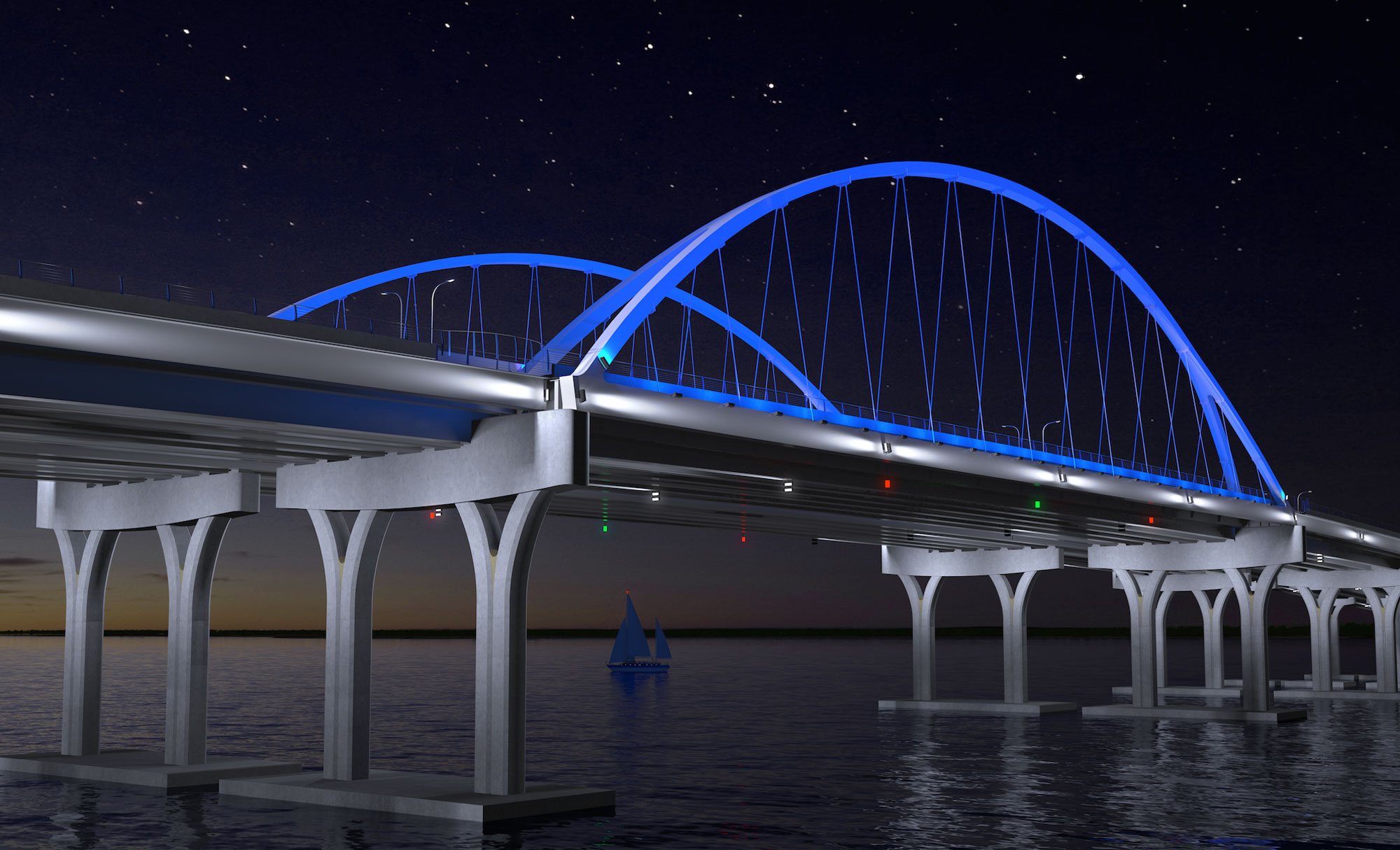 Crews begin pile driving work on new Pensacola Bay Bridge