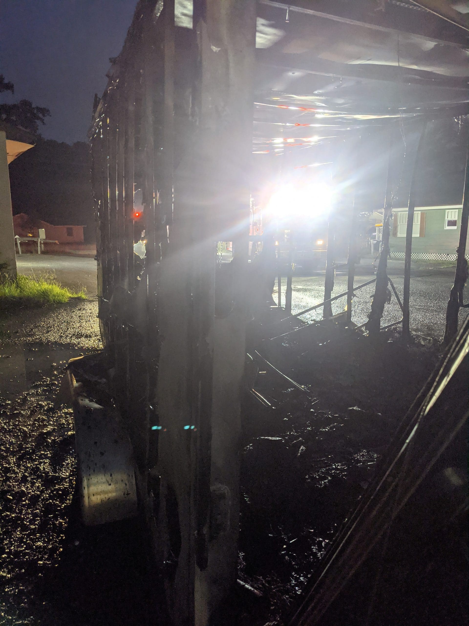 Alleged arson of utility trailer occurs in Ferry Pass