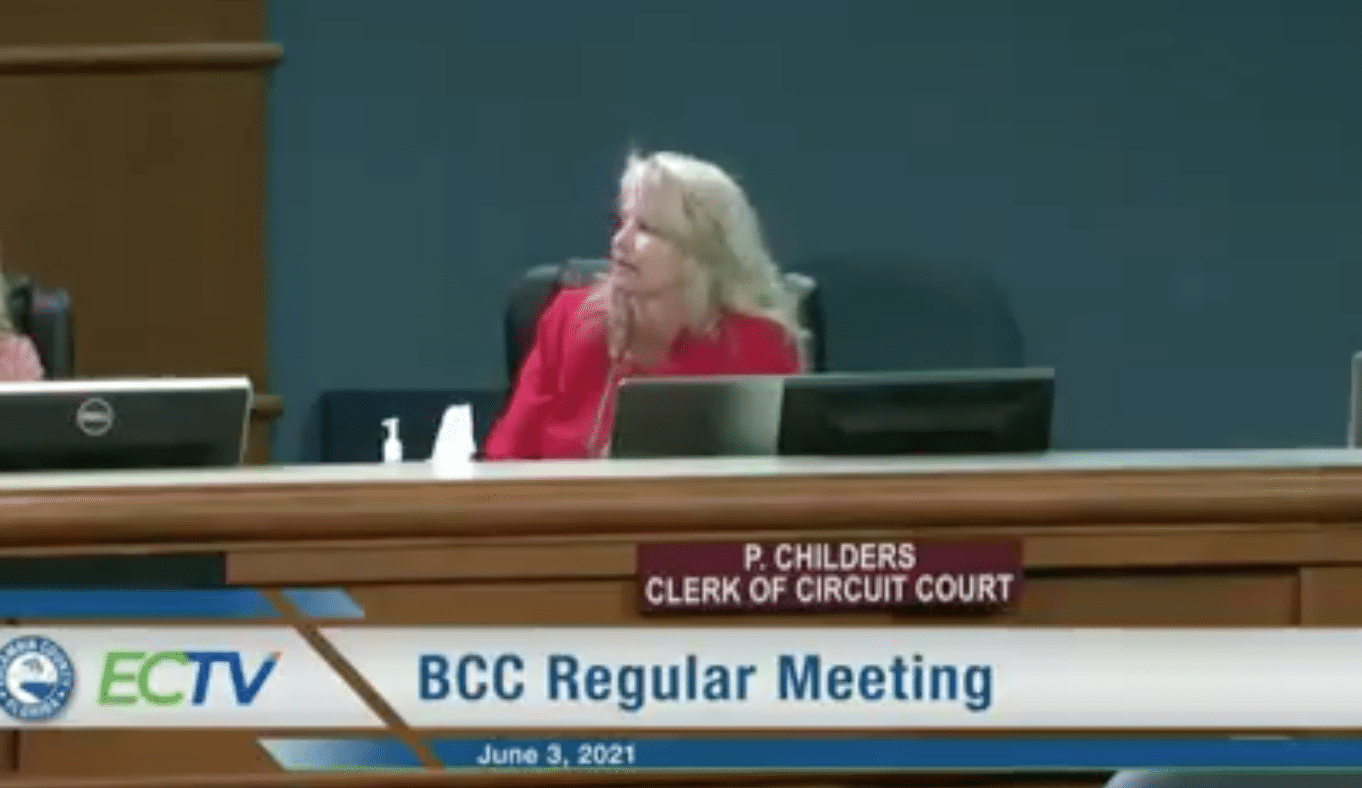 Clerk alleges Commissioner May referred to her as “b*tch” and was “f*cking pissed” she spoke at BOCC meeting