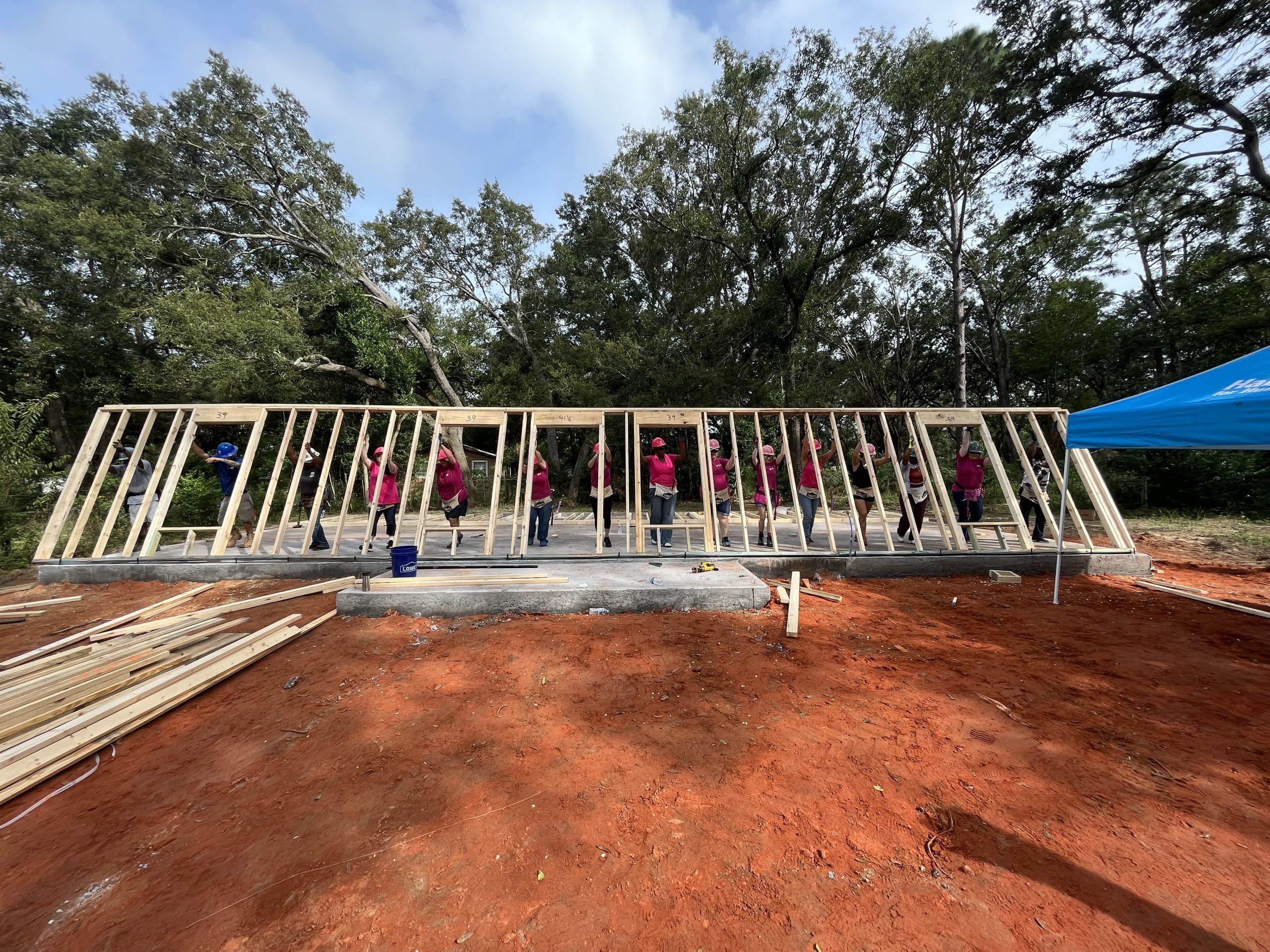 Pensacola Habitat for Humanity Celebrates Women Across Escambia and Santa Rosa Counties raising over $94,000 for their 8th Annual Women Build pensacola women builders landscape pic 1
