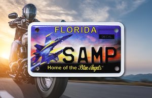 NAMF Launches Blue Angels Motorcycle License Plate