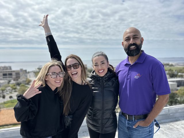 over the edge Local Pulse team goes over the edge for Arc Gateway.