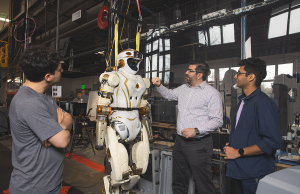 UWF-IHMC Research Team awarded $478,000 Office of Naval Research grant Dr. Hakki Erhan Sevil presents a robot in UWF's Intelligent Systems and Robotics Laboratory