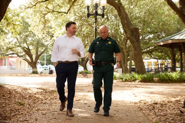 Mayor D.C. Reeves and Escambia County Sheriff Chip Simmons