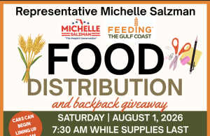 Representative Michelle Salzman to Host Community Food Distribution and Backpack Giveaway on August 1